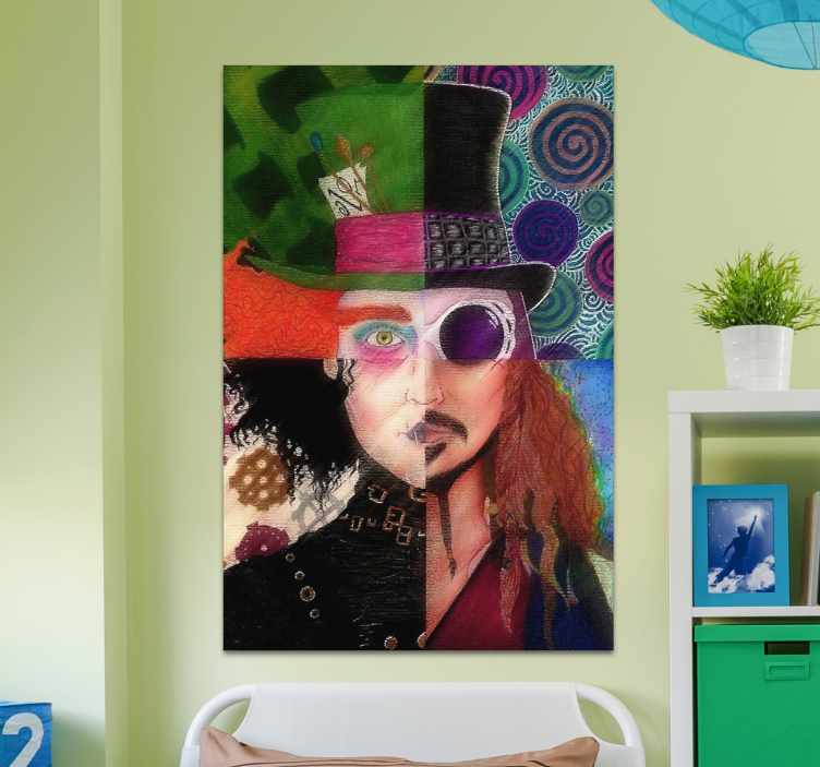 Johnny Depp character canvas prints - TenStickers