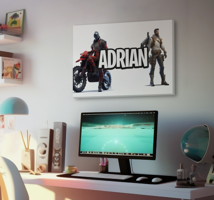 Personalized characters name gaming wall art - TenStickers