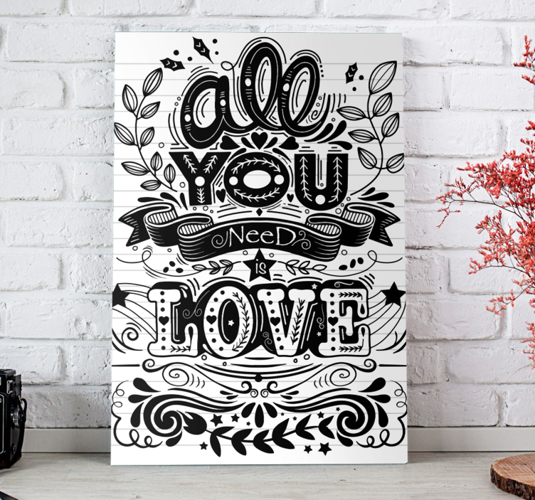 Quote canvas everything you need - TenStickers