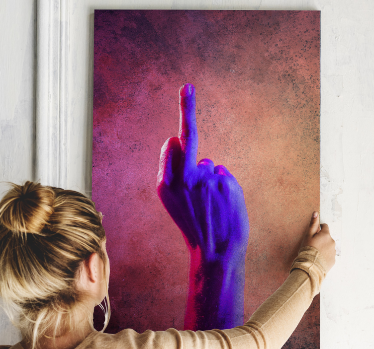 Rustic canvas wall art vivid expression - TenStickers