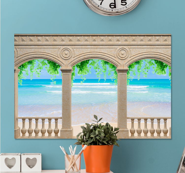 Seaside Archway View landscape canvas - TenStickers
