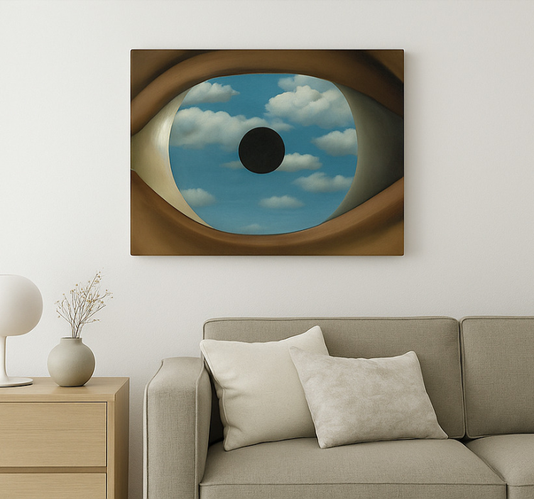 The fake mirror canvas art - TenStickers