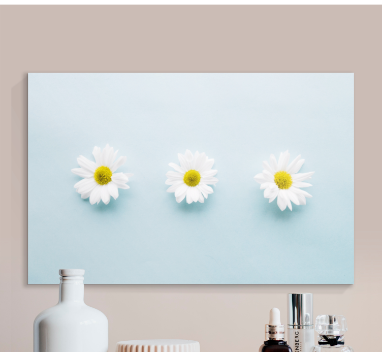 TRIO OF DAISIES Flowers  canvas - TenStickers