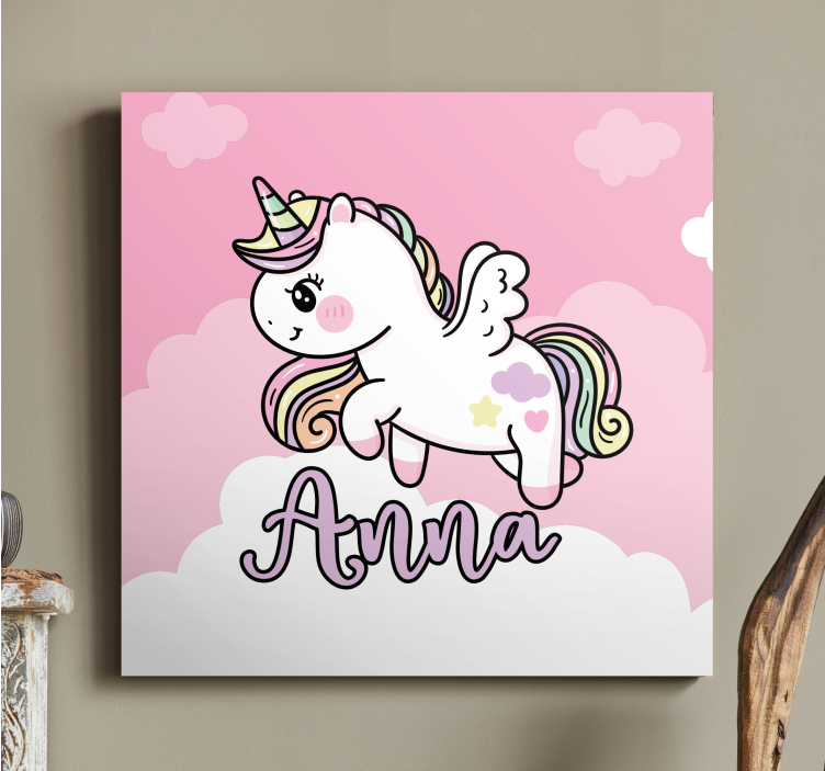 Unicorn pictures framed cute unicorn fantasy - TenStickers