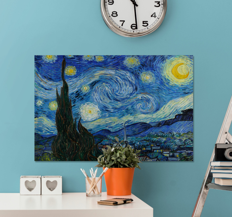 Van Gogh's Starry night  canvas wall art - TenStickers