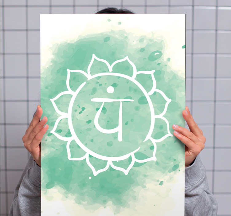 Zen canvas art meditation symbol - TenStickers