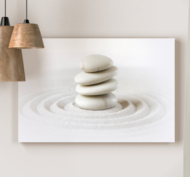 Zen stones stack canvas art - TenStickers