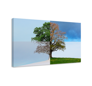 Four Seasons Tree canvas print - TenStickers