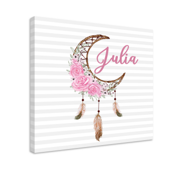 Flowers canvas moon flower arrangement - TenStickers