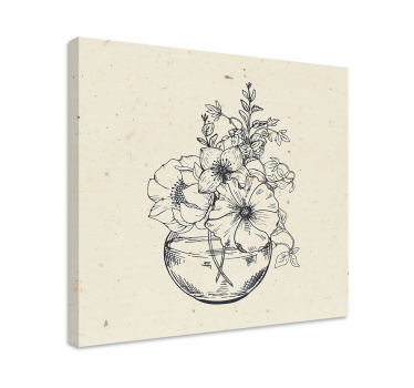 FLOWER BOWL ARRANGEMENT Flowers  canvas - TenStickers