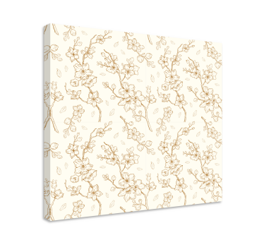 Flowers canvas charming blossom design - TenStickers