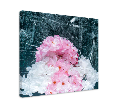 Flowers canvas blush floral design - TenStickers