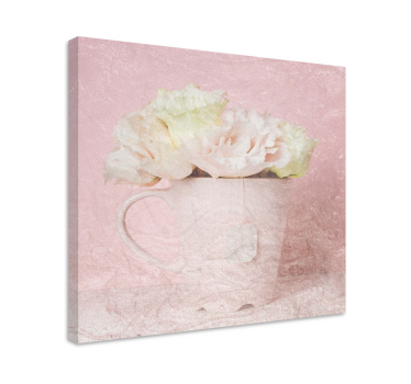 Flowers canvas soft bloom arrangement - TenStickers