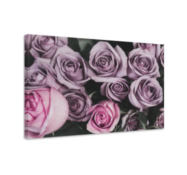 Flowers canvas roses bouquet arrangement - TenStickers