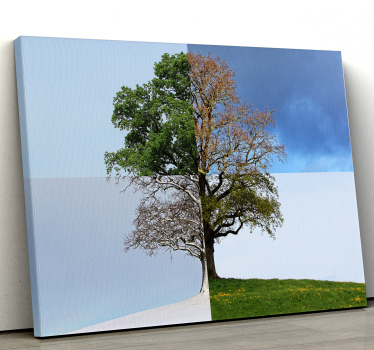 Four Seasons Tree canvas print - TenStickers