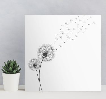 Dandelion bedroom canvas art - TenStickers