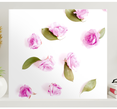 Delicate Pink Roses Flowers  canvas - TenStickers
