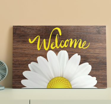 floral welcome Hall canvas prints - TenStickers