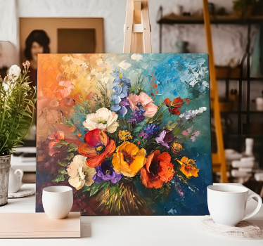 Flower bouquet Canvas print art - TenStickers