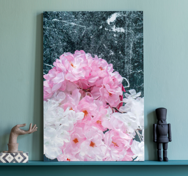 Flowers canvas blush floral design - TenStickers
