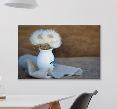 Flowers canvas dandelion puff bouquet - TenStickers