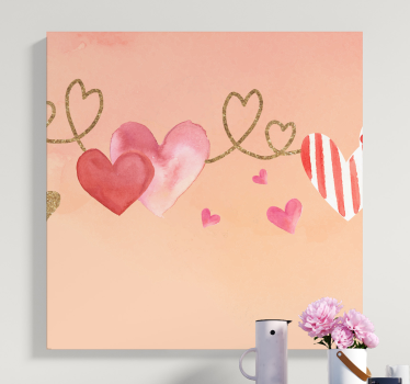 Flowers canvas heartfelt bonding connection - TenStickers