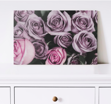 Flowers canvas roses bouquet arrangement - TenStickers