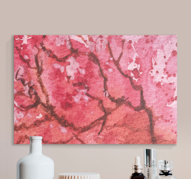 Flowers canvas sakura branches - TenStickers