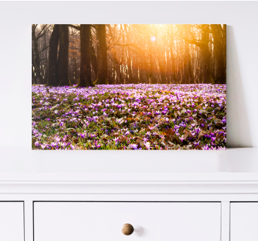Flowers canvas spring landscape in bloom - TenStickers