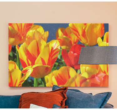 Flowers canvas vibrant tulip blossoms - TenStickers