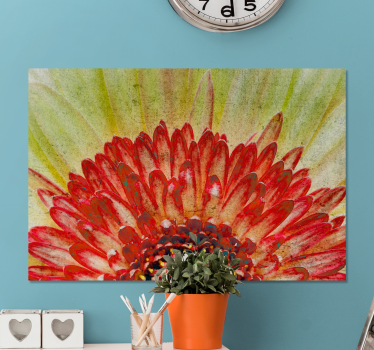Flowers canvas with bright floral detail - TenStickers