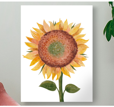 Sunflower painting floral canvas - TenStickers