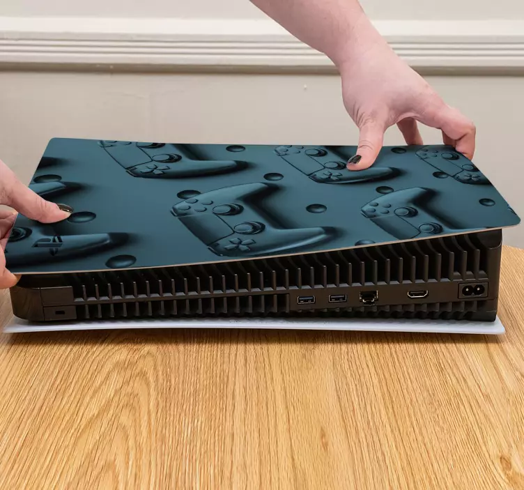 3D gaming controller PS5 stickers - TenStickers