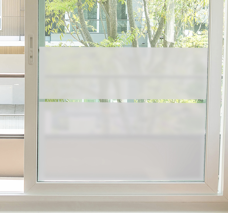 Translucent glass window shower screen sticker - TenStickers