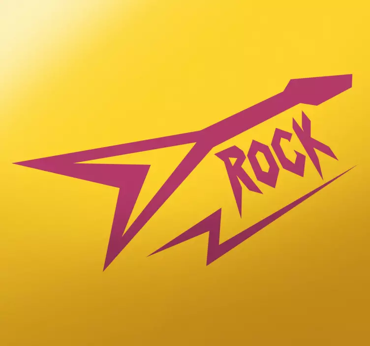 80s Aesthetic Rock Music Sticker - TenStickers
