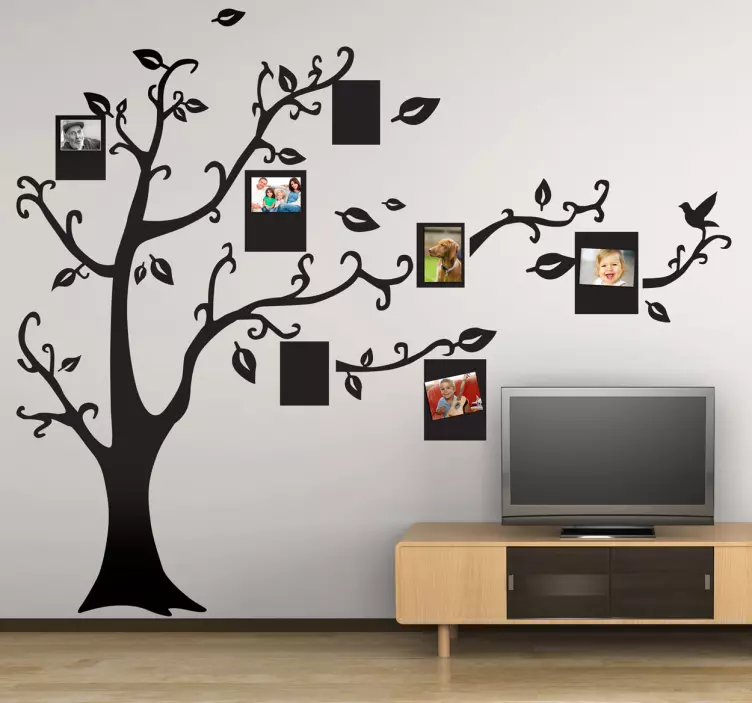 Family Tree Silhouette Sticker - TenStickers