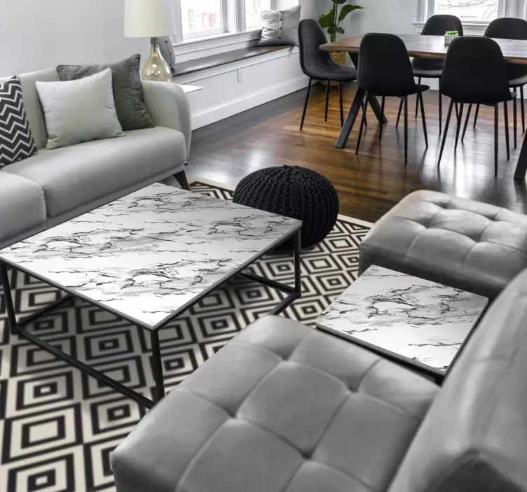 Elegant gray marble furniture sticker - TenStickers