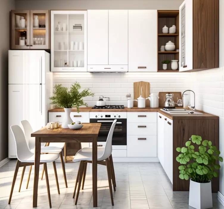 White furniture vinyl decal   - TenStickers