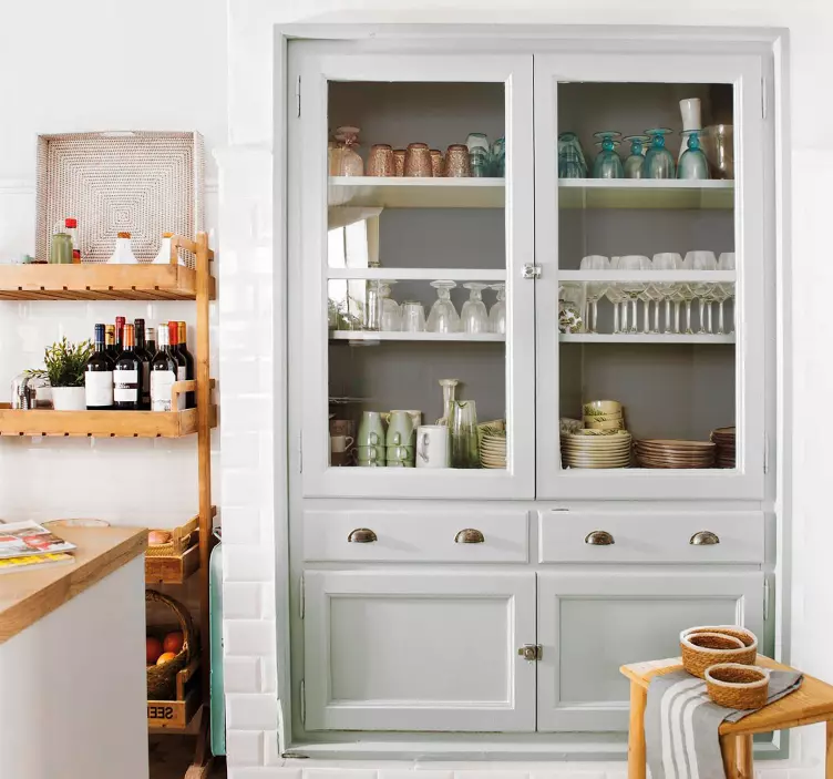 Gray furniture viyl decal   - TenStickers