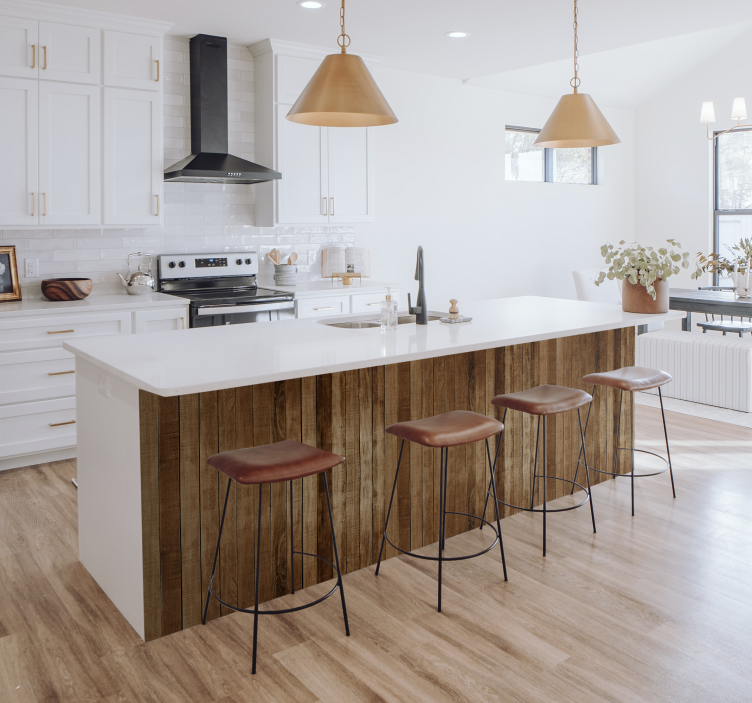 Wood planks furniture decal  - TenStickers