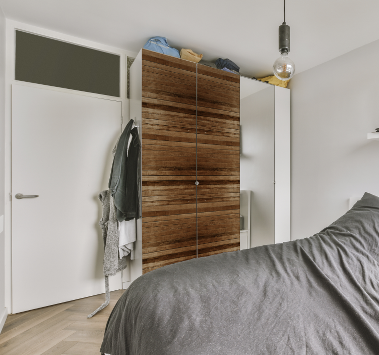 Wood planks furniture decal  - TenStickers