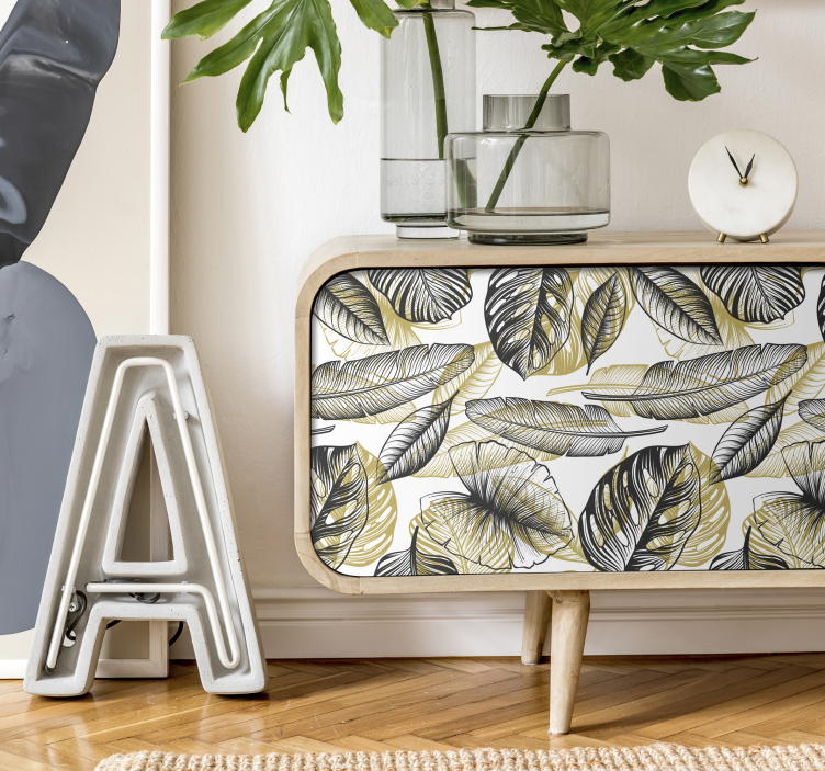 Elegant Tropical Plants furniture decal   - TenStickers