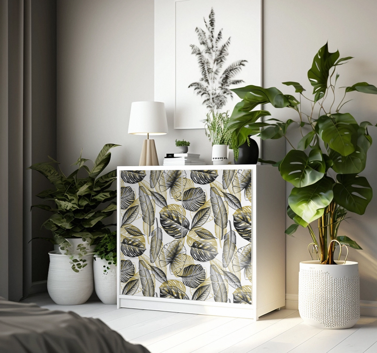 Elegant Tropical Plants furniture decal   - TenStickers