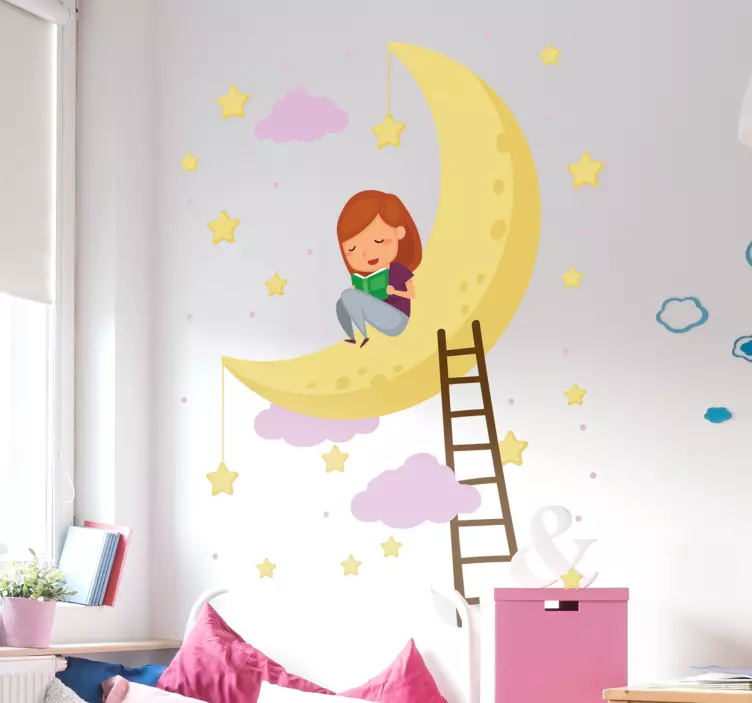 Night Sky Decorative Wall Sticker - TenStickers