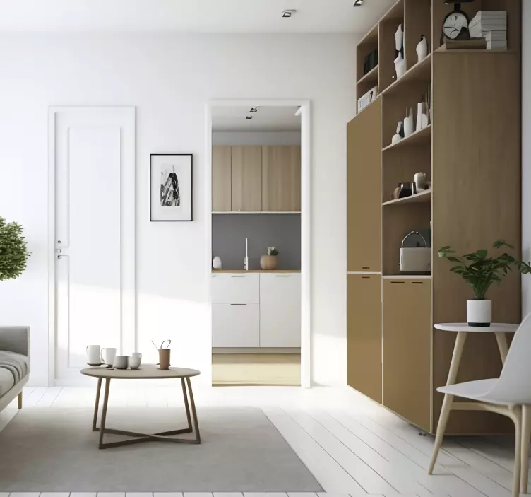 Matte Beige Brown furniture decal  - TenStickers