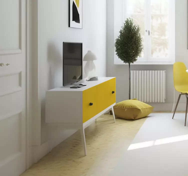  Yellow furniture vinyl decal   - TenStickers