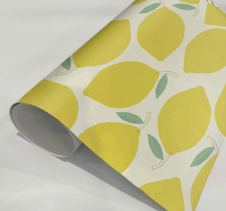 Lemon pattern fruit vinyl sticker - TenStickers
