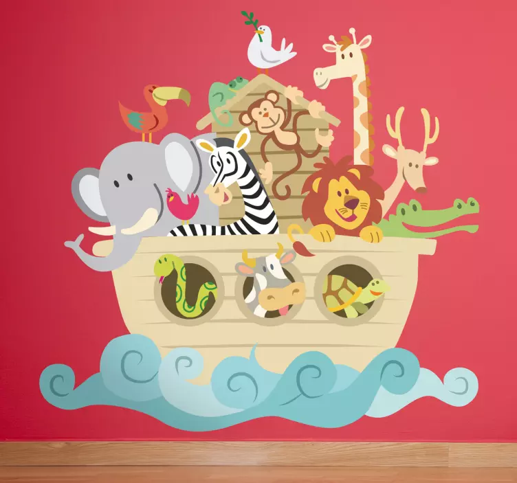 Adorable Noah's Ark Decal: Imaginative Spaces! - TenStickers