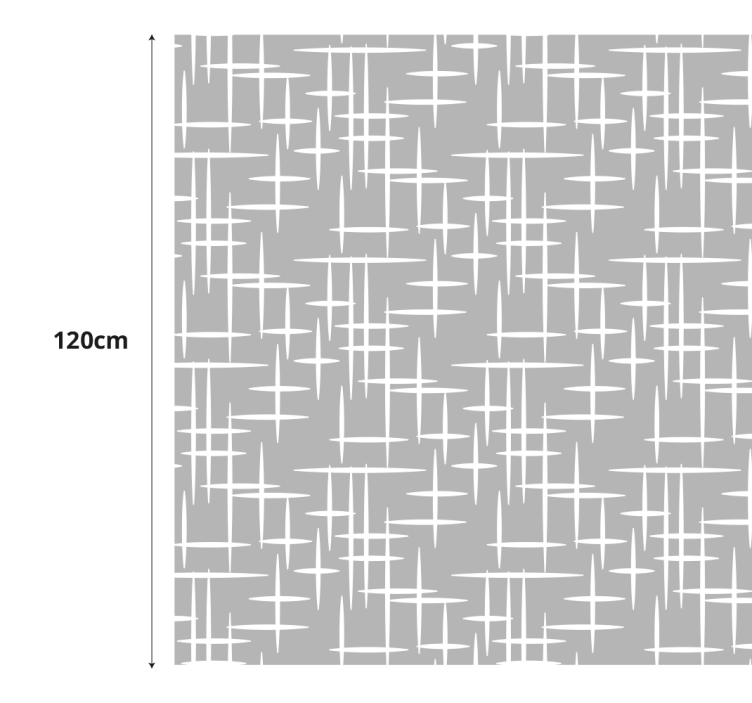 Modern lines shower screen decal - TenStickers