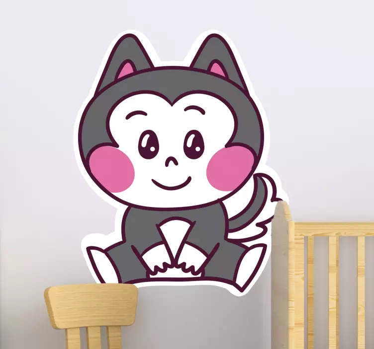 Adorable Animal Figure kid's sticker - TenStickers